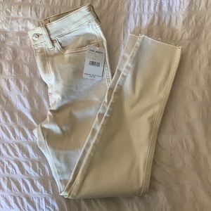 Free people raw denim leggings